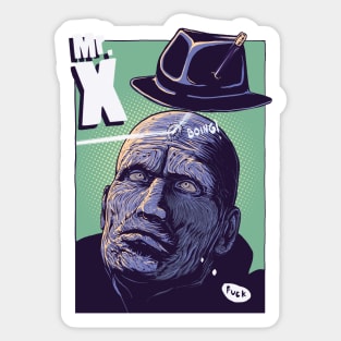 Mr X Sticker